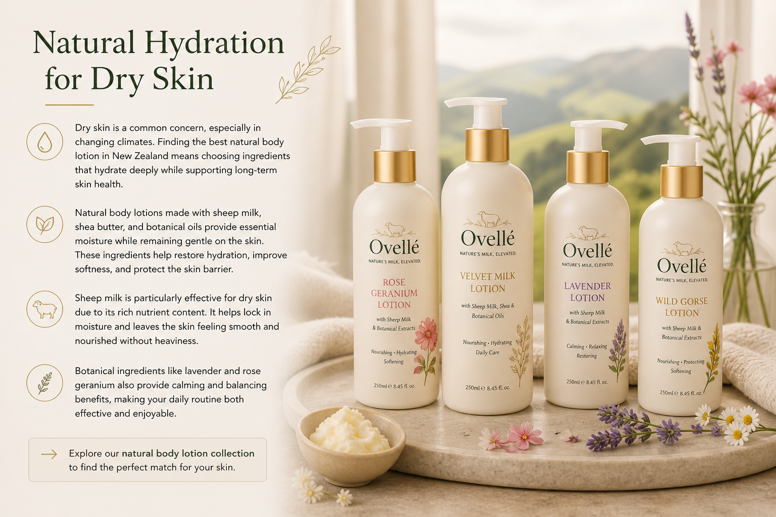 Best Natural Body Lotion for Dry Skin in New Zealand